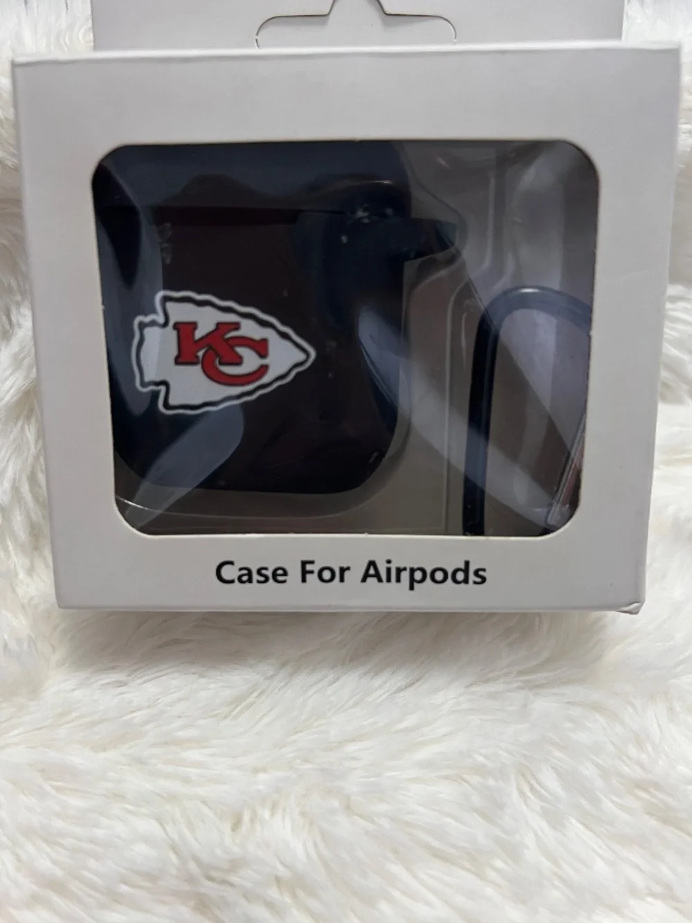 Kansas City Chiefs Black AirPods Case Cover